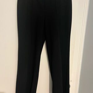 STAUD Black Boot-Cut Trousers with Crease